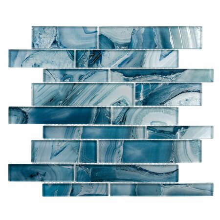 ANDOVA TILES SAMPLE Myst Glass Mosaic Tile SAM-ANDMYS242